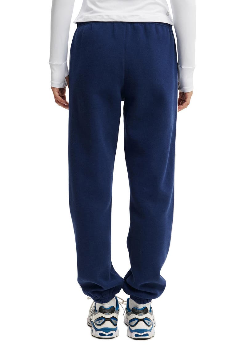 Women's Active Plush Essential Gym Sweatpant, Alternate, color, Heritage Blue White