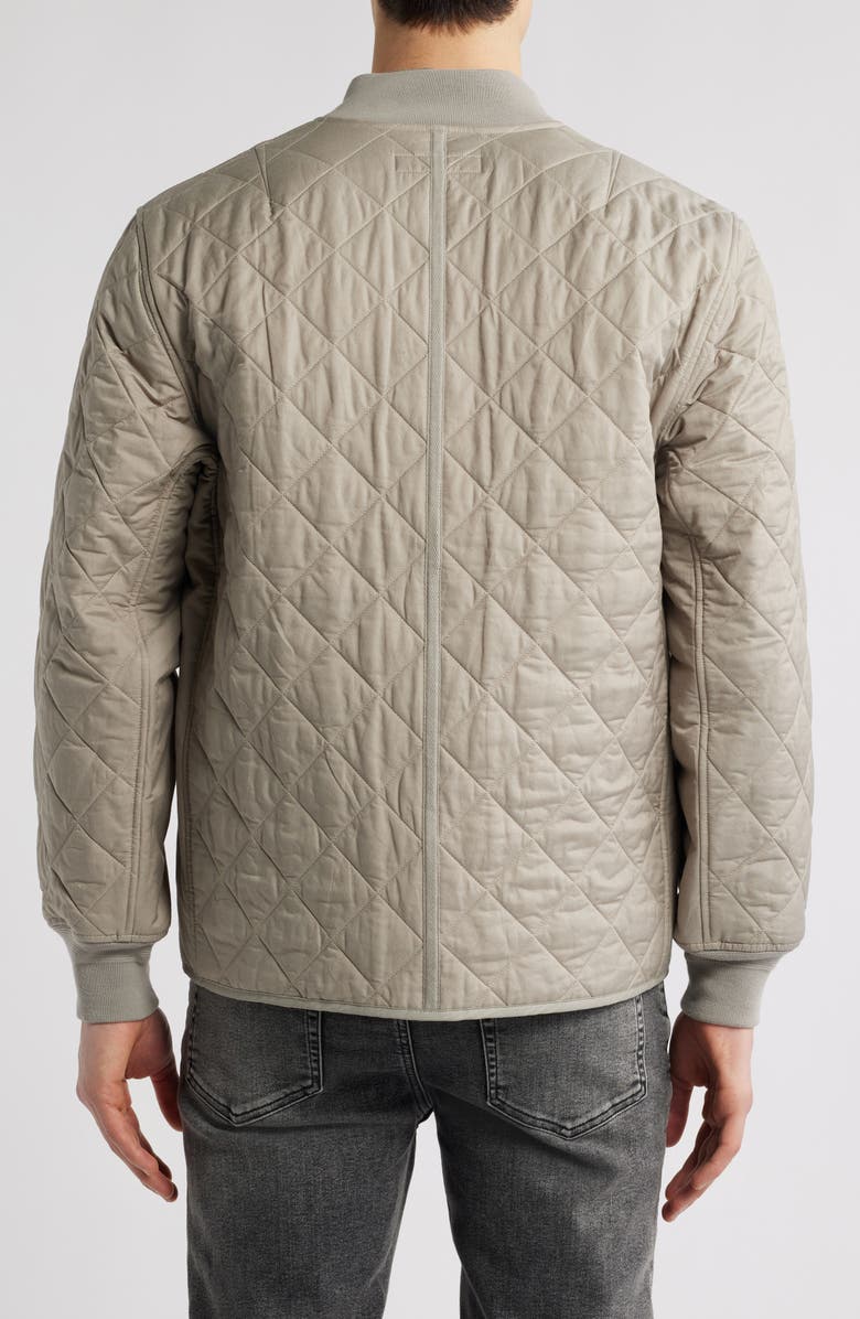 rag & bone Focus Quilted Cotton Blend Liner Jacket, Alternate, color, Elephntgry