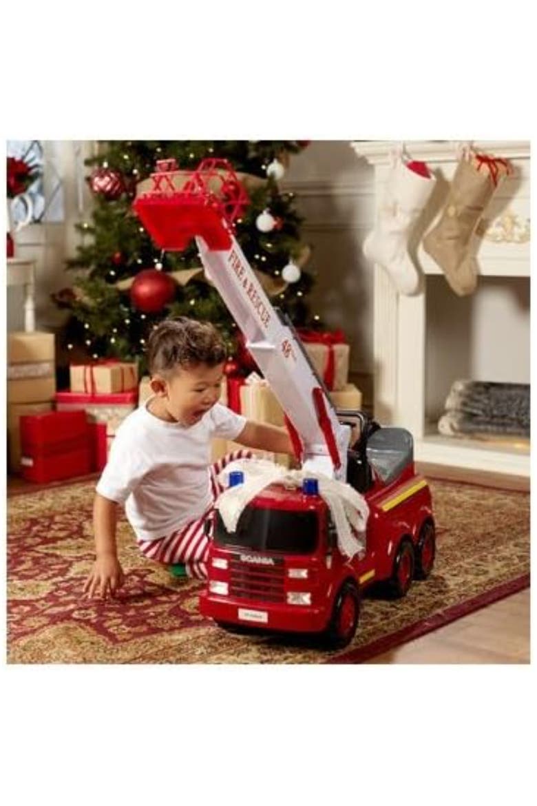 Action Fire Engine Ride On Play Vehicle, Alternate, color, Multicolored