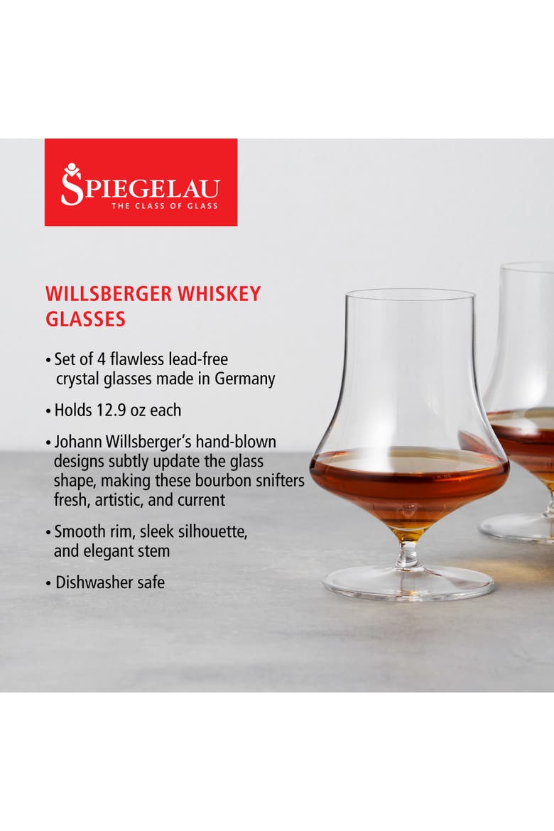 Willsberger Whiskey Glass Set of 4, Alternate, color, Clear
