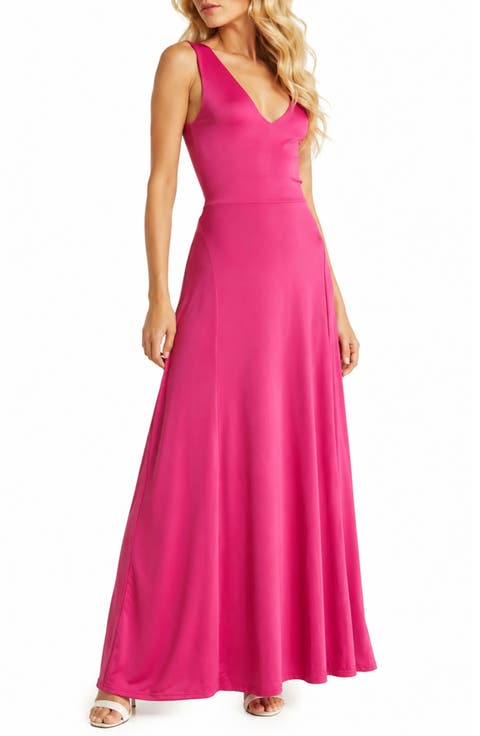 Geneva V-Neck Sleeveless Maxi Dress