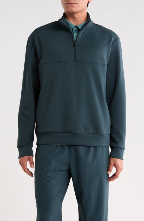 Double Knit Quarter Zip Sweatshirt