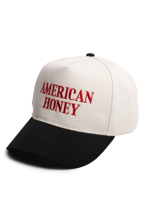 David & Young American Honey Embroidered Cotton Baseball Cap