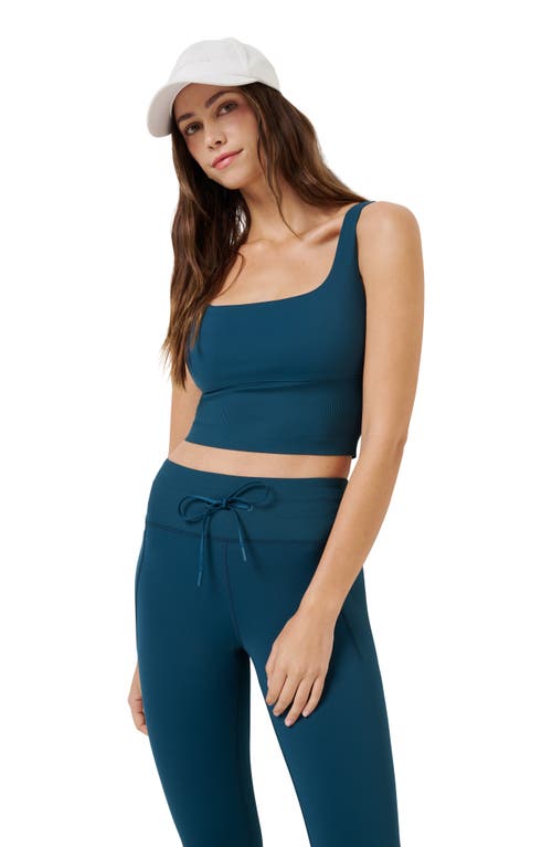 Travismathew Limitless Bonded Sports Bra In Blue