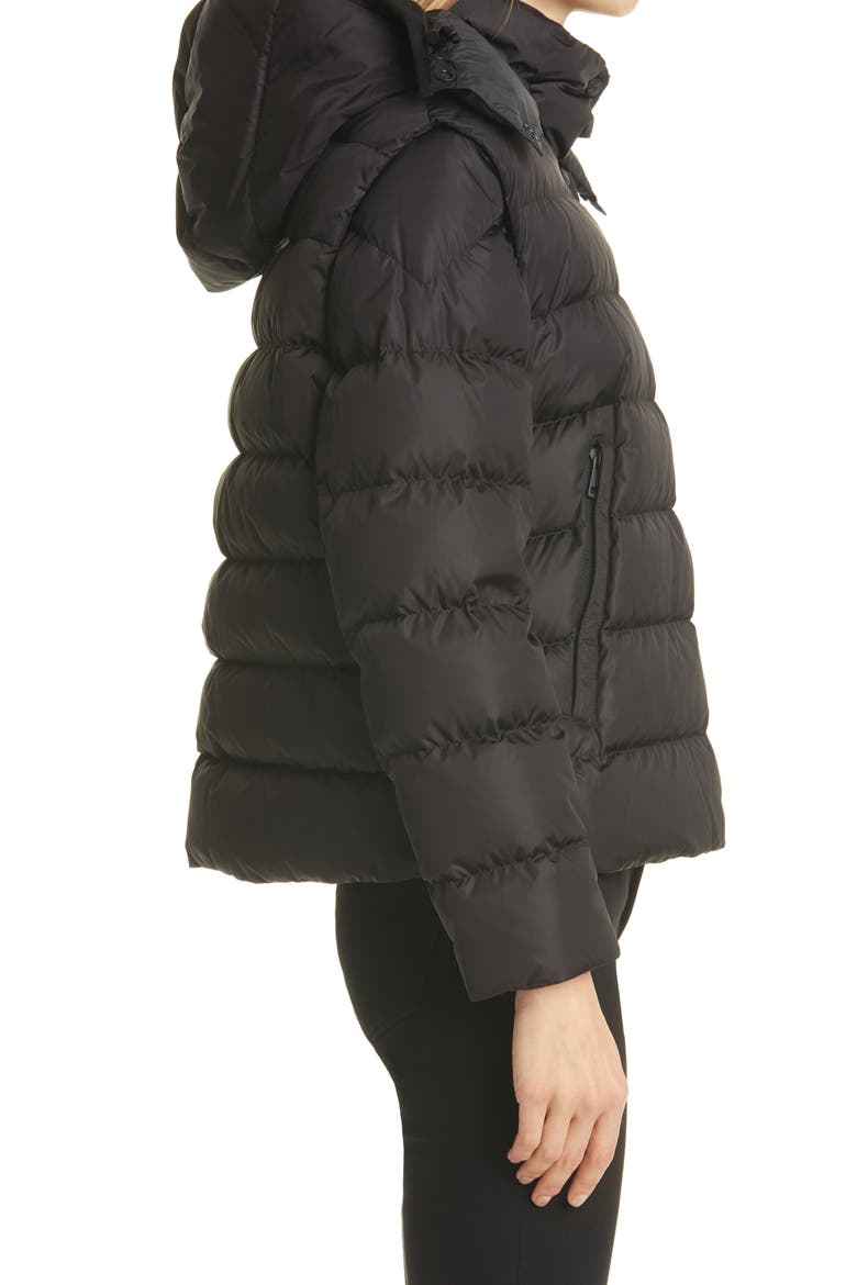 Born to Protect Project Gatope Quilted Down Puffer Jacket, Alternate, color, BLACK