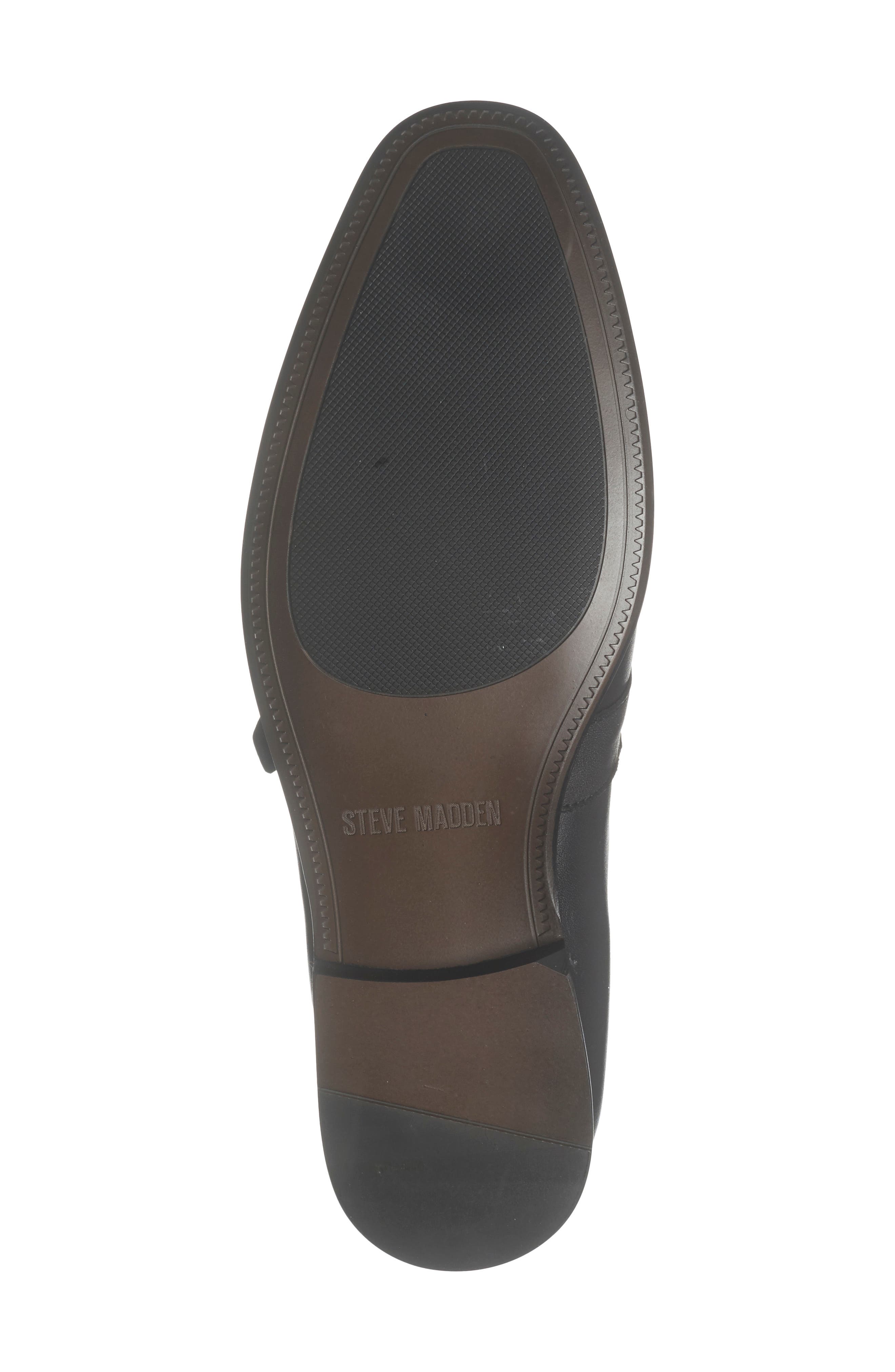 Steve Madden Chauncey Loafer, Alternate, color, Black Leather