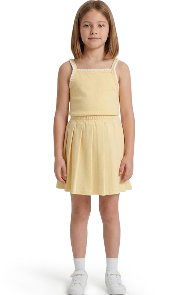 Hayden Girls Kids' French Terry Skirt, Alternate, color, Mustard