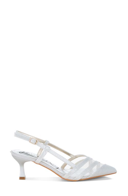 London Rag Daldra Pointed Toe Pump In Silver