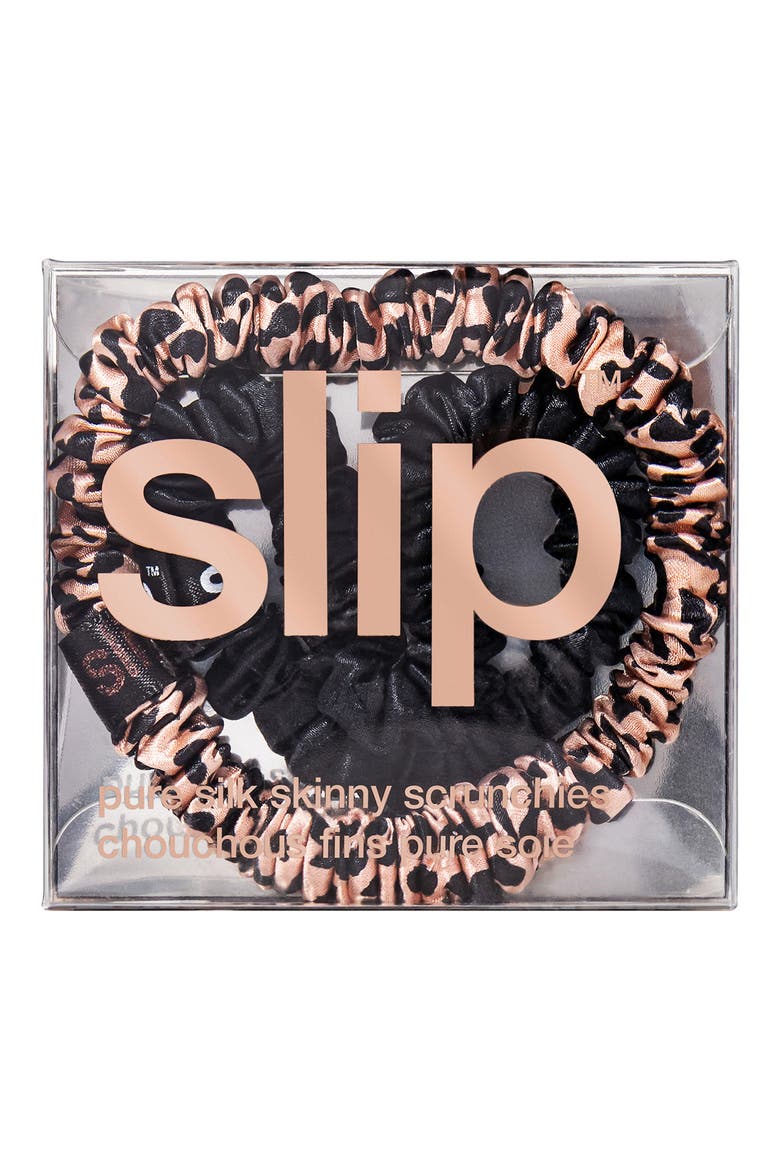 Cindy Pure Silk Skinny Scrunchie Duo (Limited Edition), Alternate, color, NO COLOR