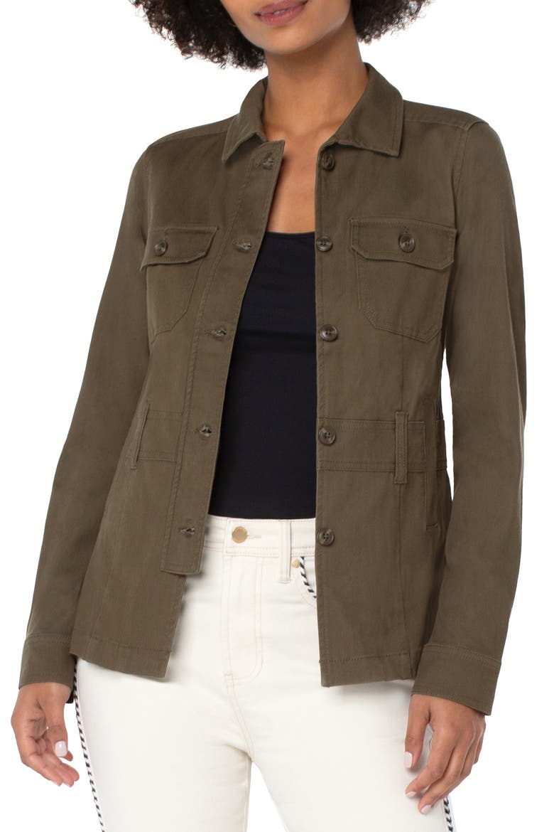 Military Jacket, Main, color, OLIVE GROVE