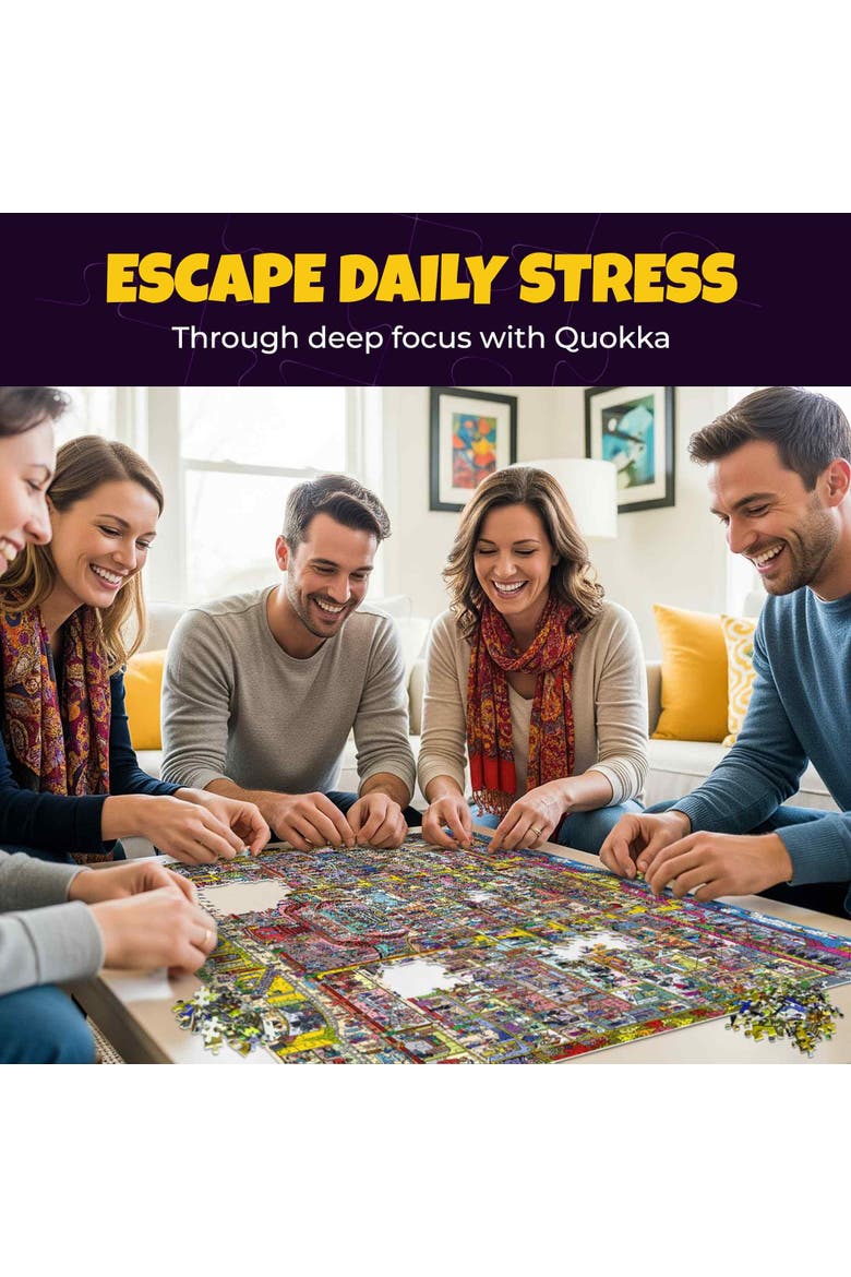1000-Piece Jigsaw Puzzle Collection for Adults, Alternate, color, Animal Bash