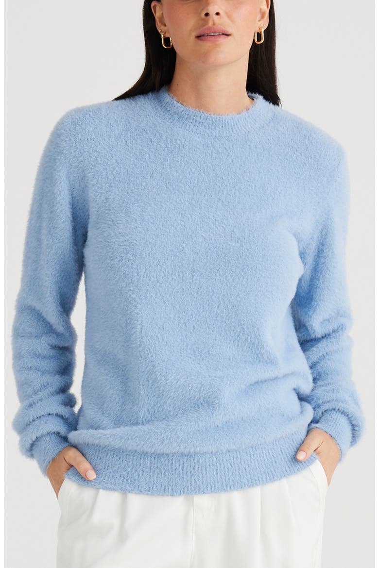 Coco Chenille Sweater, Main, color, SKY BLUE
