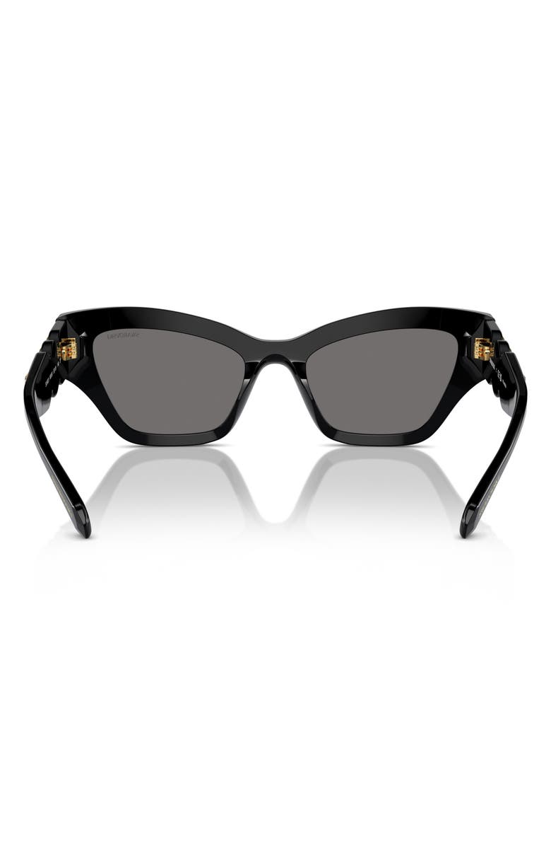 Swarovski Imber 53mm Irregular Sunglasses, Alternate, color, Black