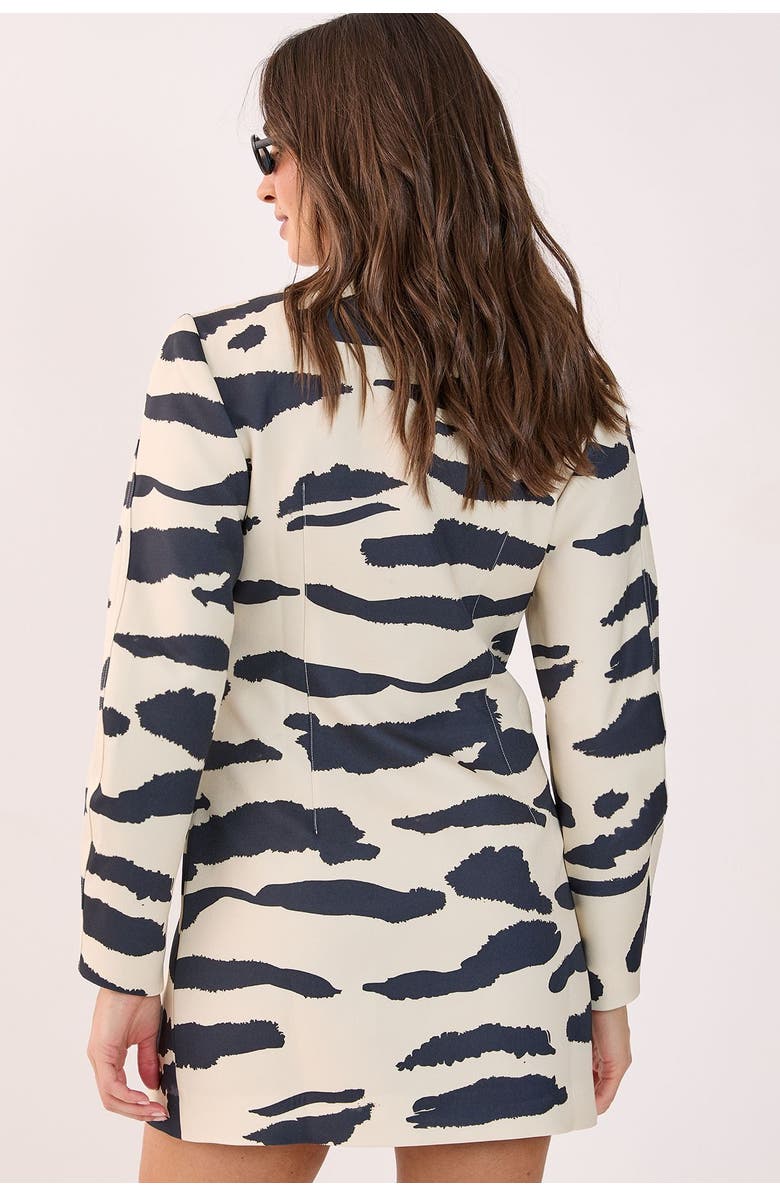 NASTY GAL Cocoon Sleeve Tailored Mini Dress, Alternate, color, Butter