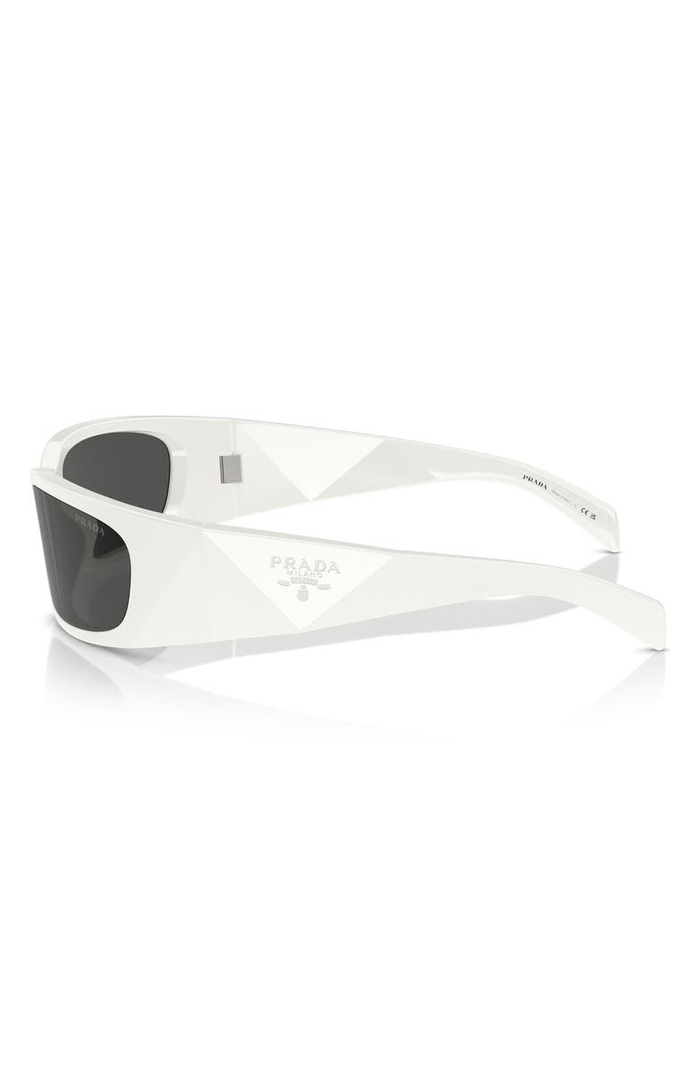 Prada 60mm Symbole Butterfly Sunglasses, Alternate, color, Bone