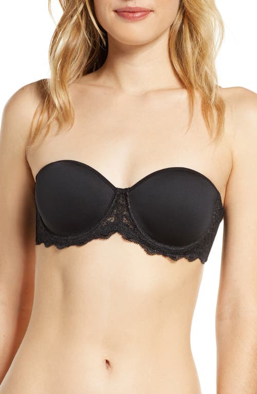 Simone Perele Caresse Strapless Underwire Bra in Black at Nordstrom, Size 32D