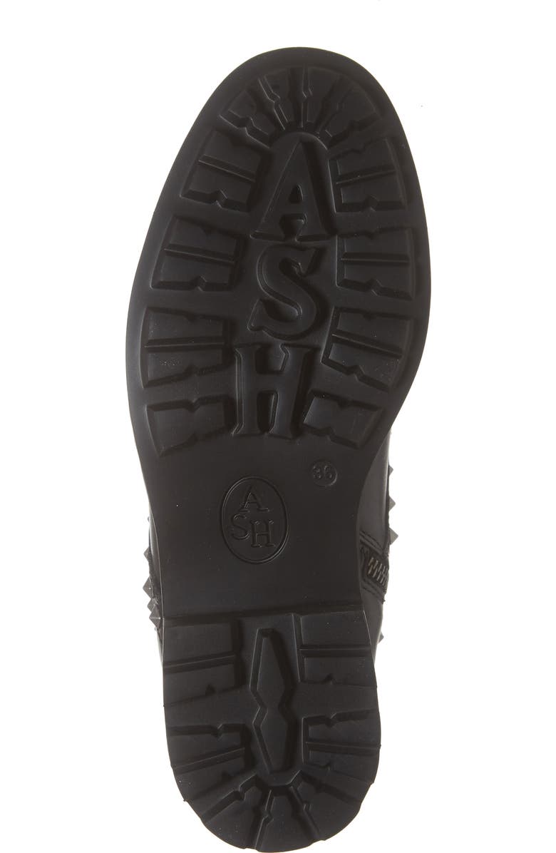 Ash Wolf Studded Combat Boot, Alternate, color,