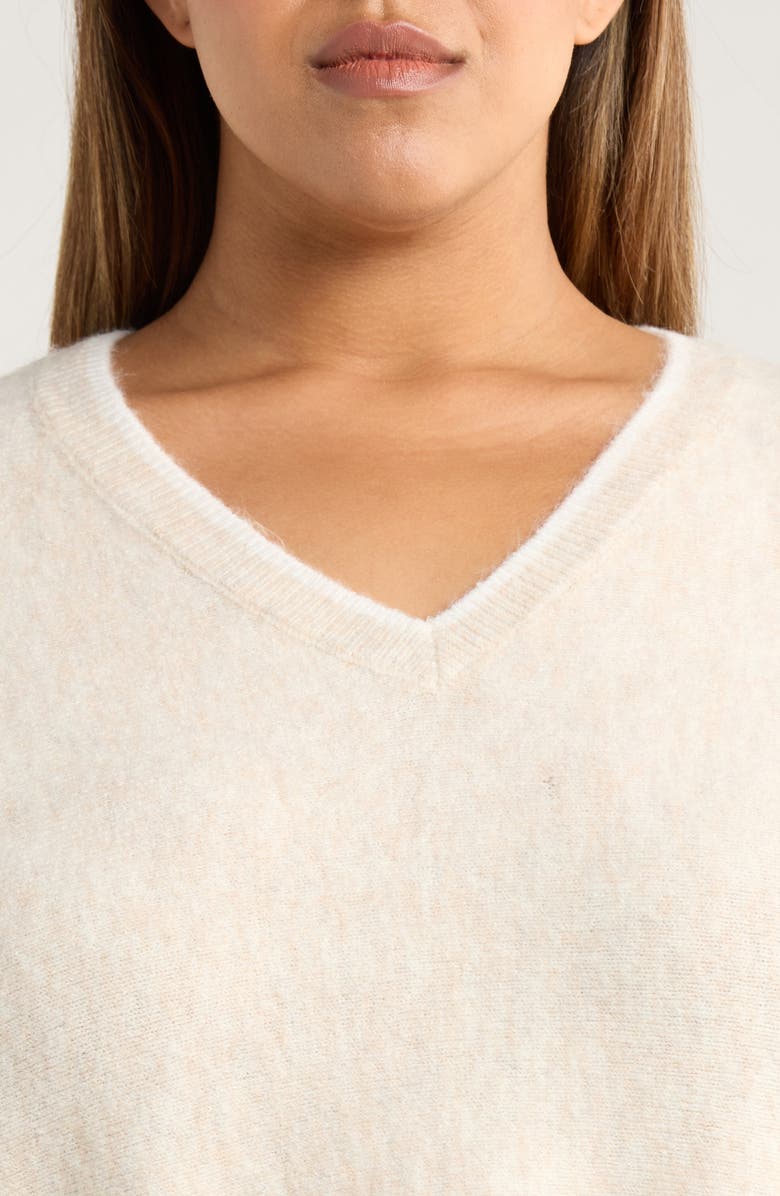 Vince Camuto Tipped Dolman Sleeve Sweater, Alternate, color, Malted