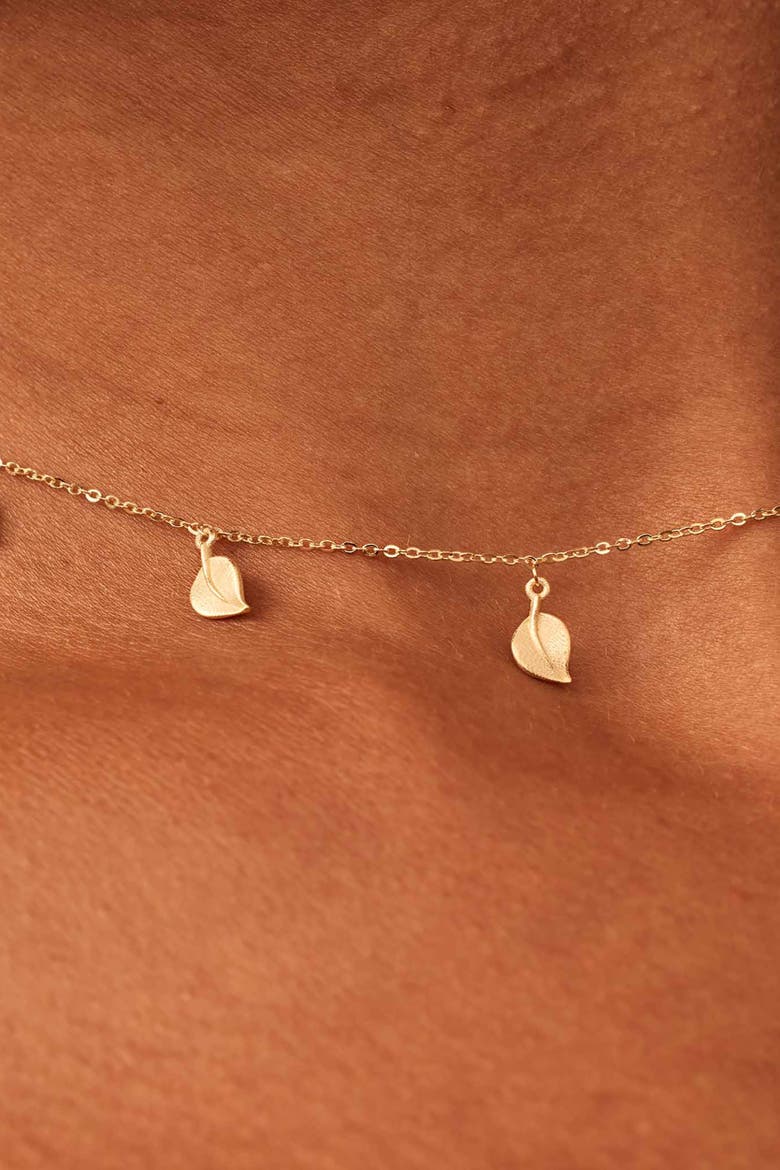 14K Yellow Gold New Beginnings Station Choker, Alternate, color, Yellow Gold