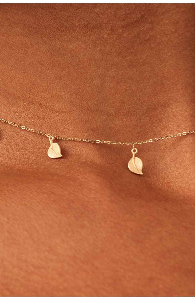 Oradina 14K Yellow Gold New Beginnings Station Choker, Alternate, color, Yellow Gold