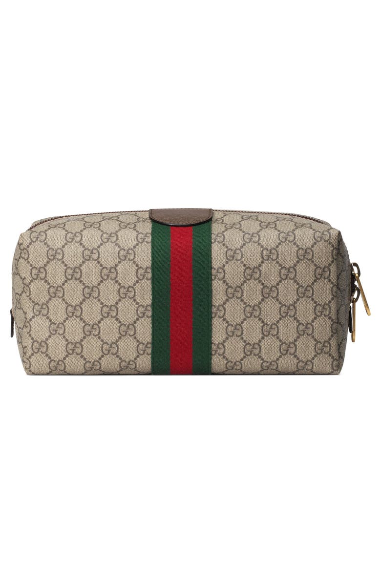 Gucci GG Supreme Canvas Dopp Kit, Alternate, color, 