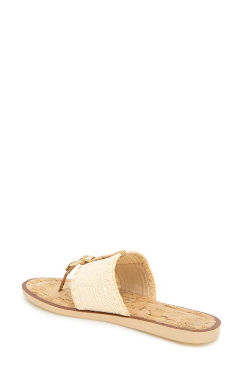 Reaction Kenneth Cole Sabriya Slide Sandal In Natural Raffia