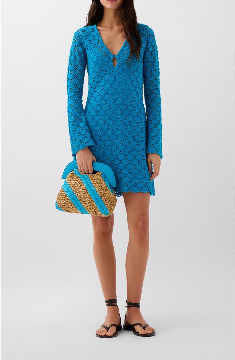 Scalpers Star Guipour Dress, Main, color, Turquoise