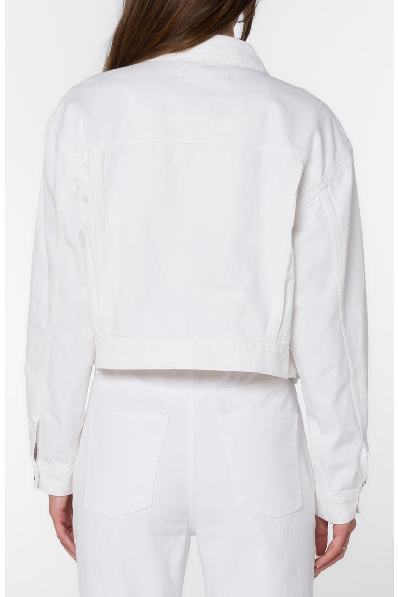 Anton Crop Denim Jacket, Alternate, color, OPTIC WHITE