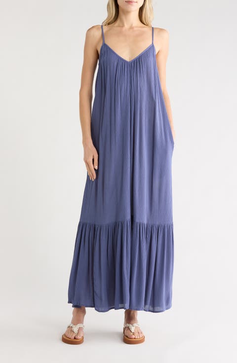 Gauze Tiered Maxi Dress