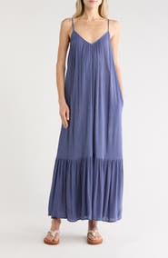 Melrose and Market Gauze Tiered Maxi Dress