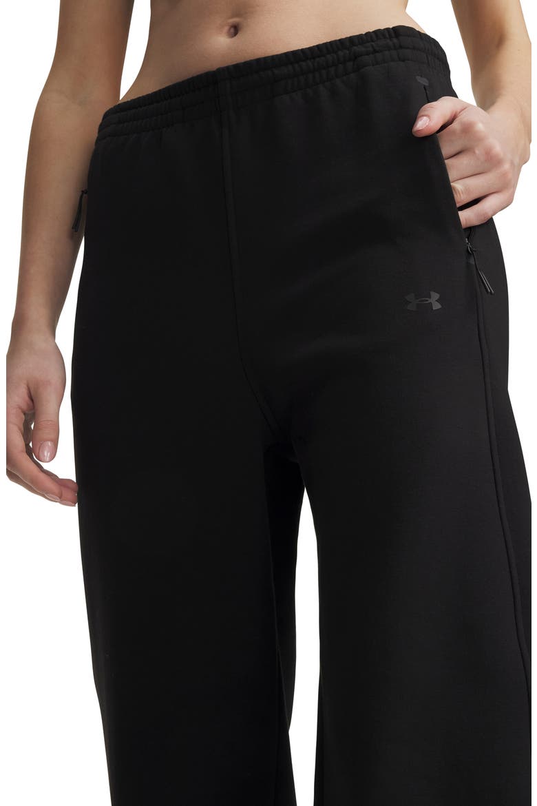 Unstoppable Performance Fleece Wide Leg Pants, Alternate, color, 008 ULTIMATE BLACK