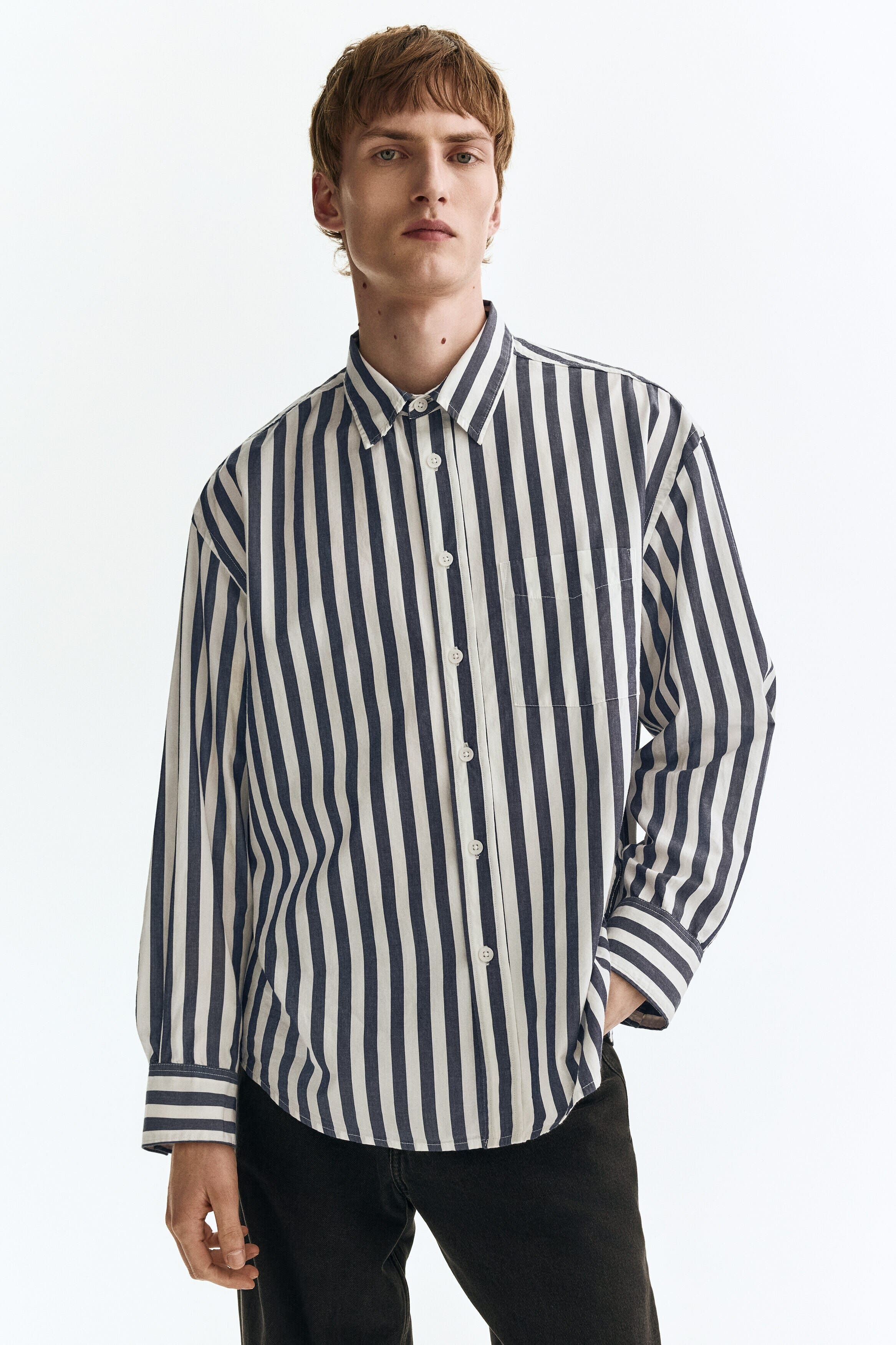 selected Dark blue/striped
