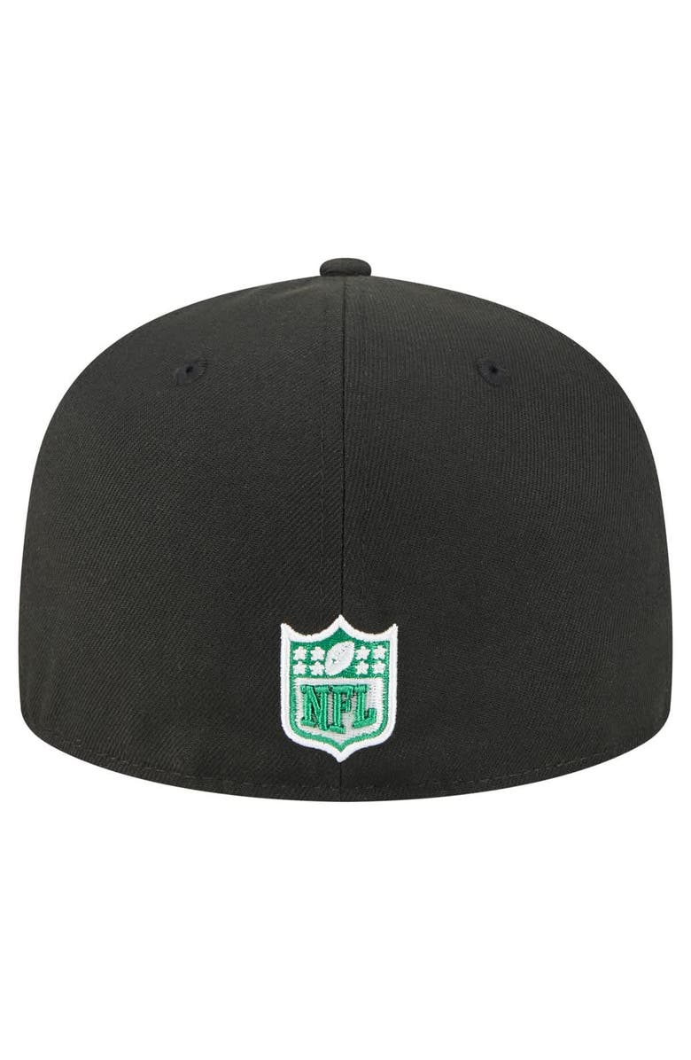 New Era Men's New Era Black Philadelphia Eagles Super Bowl LIX Champions Historic Side Patch 59FIFTY Fitted Hat, Alternate, color, Black