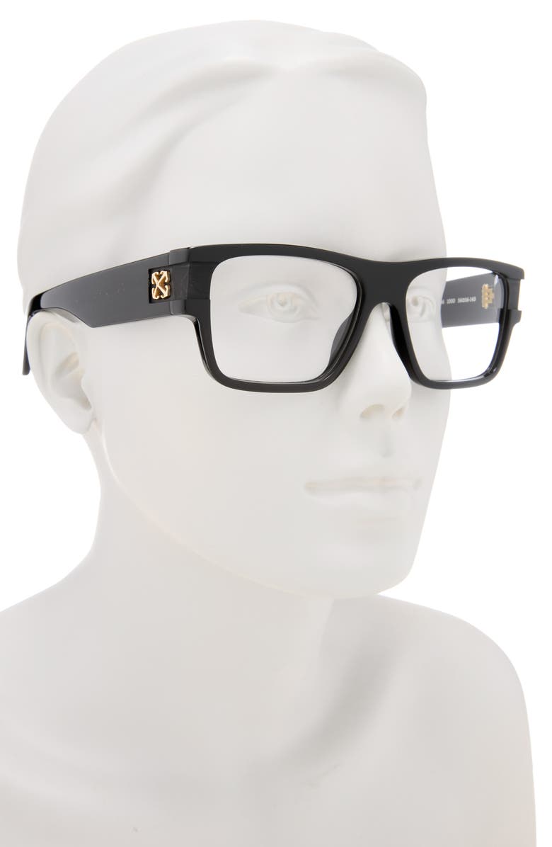 Off-White 56mm Square Optical Glasses, Alternate, color, 