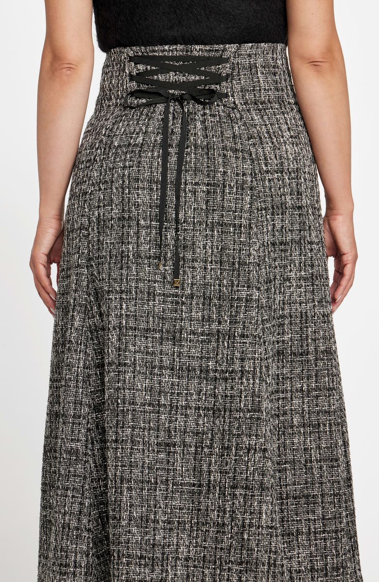 Marciano Gea Flared Tweed Midi Skirt, Alternate, color,