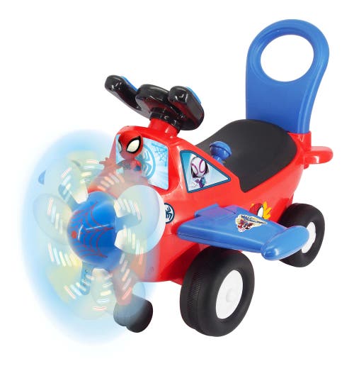 Marvel Lights 'N' Sounds Spidey Activity Plane Rideon in Multicolored 
