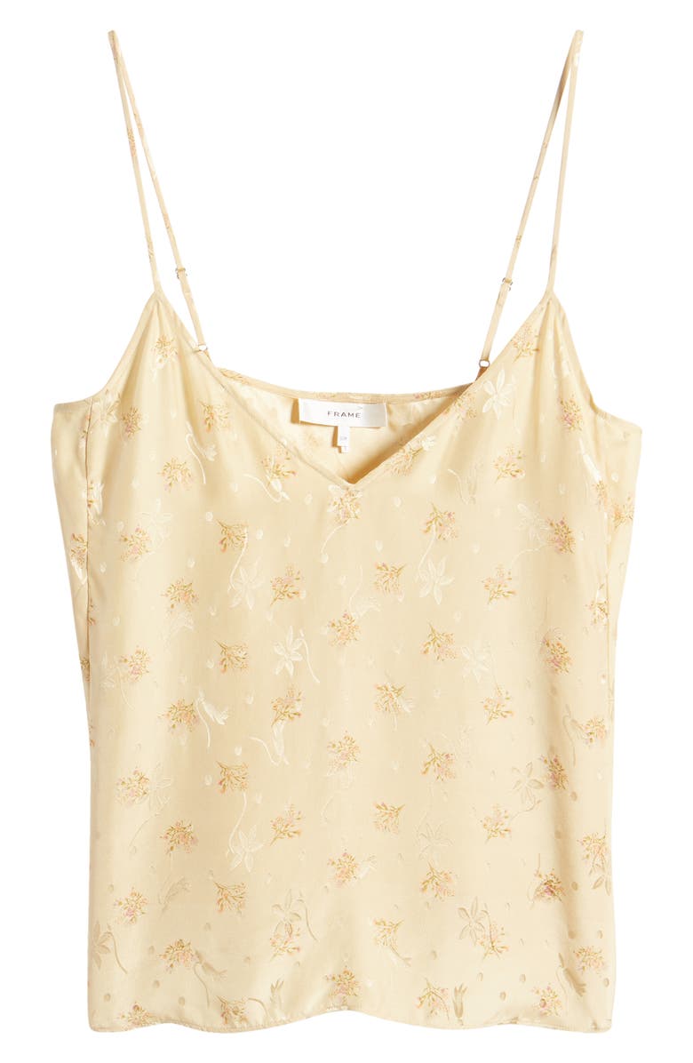 FRAME Floral Silk Jacquard Camisole, Alternate, color, 