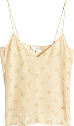 キャミソール LONG CUT JACQUARD CAMISOLE FRAME Floral Silk Jacquard Camisole | Nordstromrack