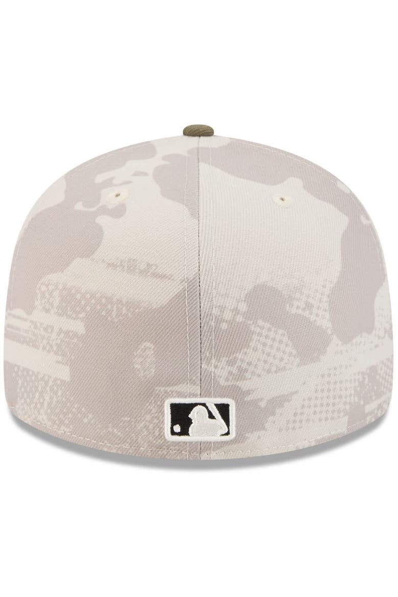 Men's New Era Light Beige/Olive San Francisco Giants 2025 Armed Forces Day 59FIFTY Fitted Hat, Alternate, color, Light Beige