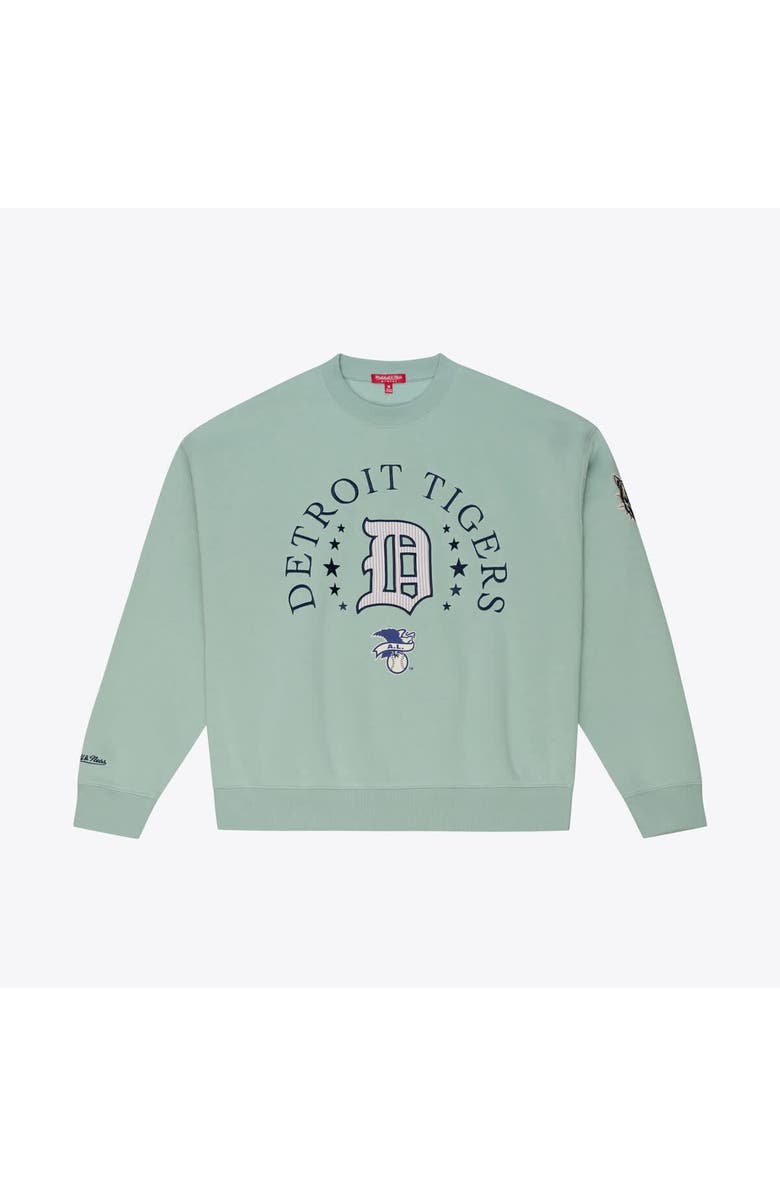 Mitchell & Ness Women's Mitchell & Ness Green Detroit Tigers Yacht Rock Sweatshirt, Alternate, color, Green