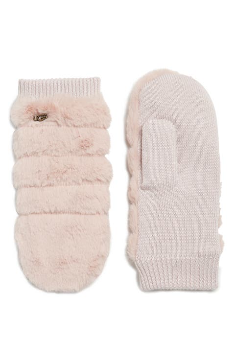 Faux Fur Mittens