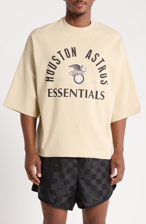x MLB Houston Astros Merch Cotton Graphic T-Shirt
