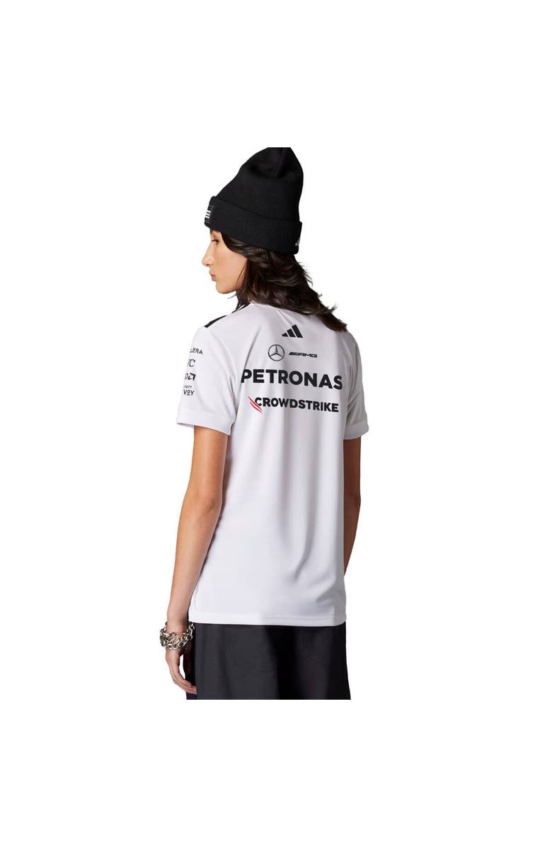 adidas Women's adidas White Mercedes-AMG Petronas F1 Team Driver Wear Replica Jersey, Alternate, color, 