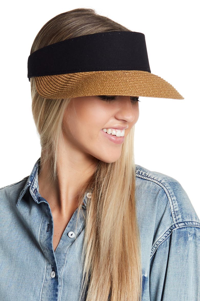 Mixed Media Visor, Main, color, DARK NATURAL
