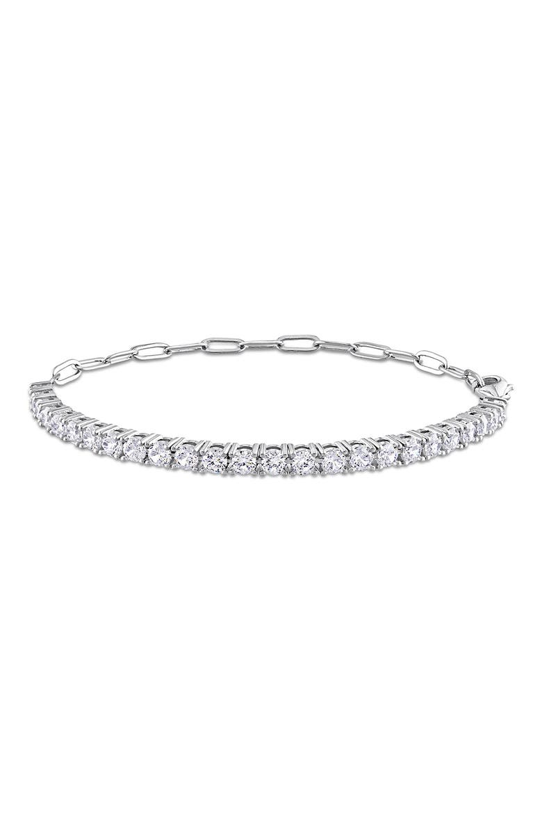 CZ Tennis Bracelet, Main, color, WHITE