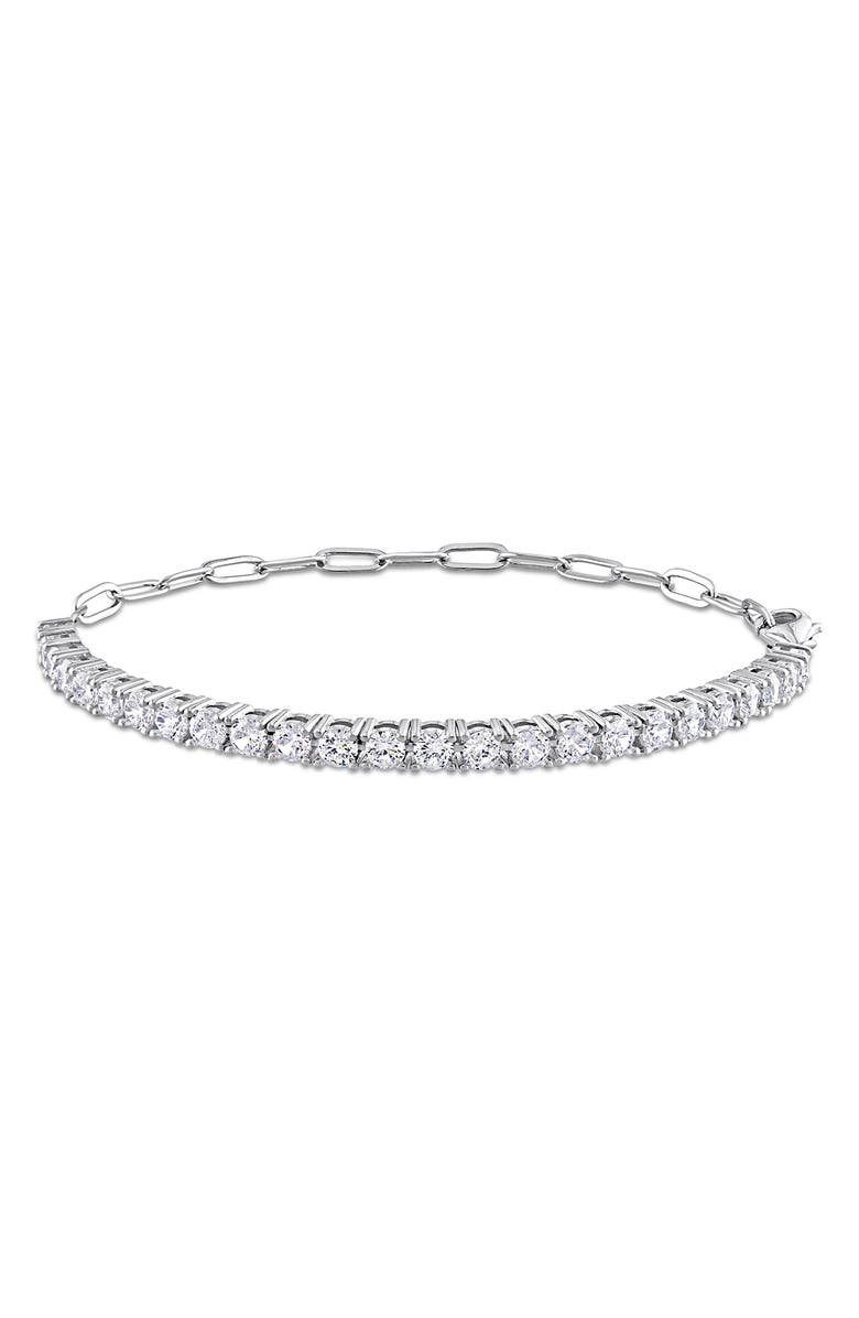DELMAR CZ Tennis Bracelet, Main, color, White