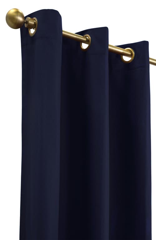 Outdoor Decor By Commonwealth Set Of 2 Cotton Curtain Panels In Blue