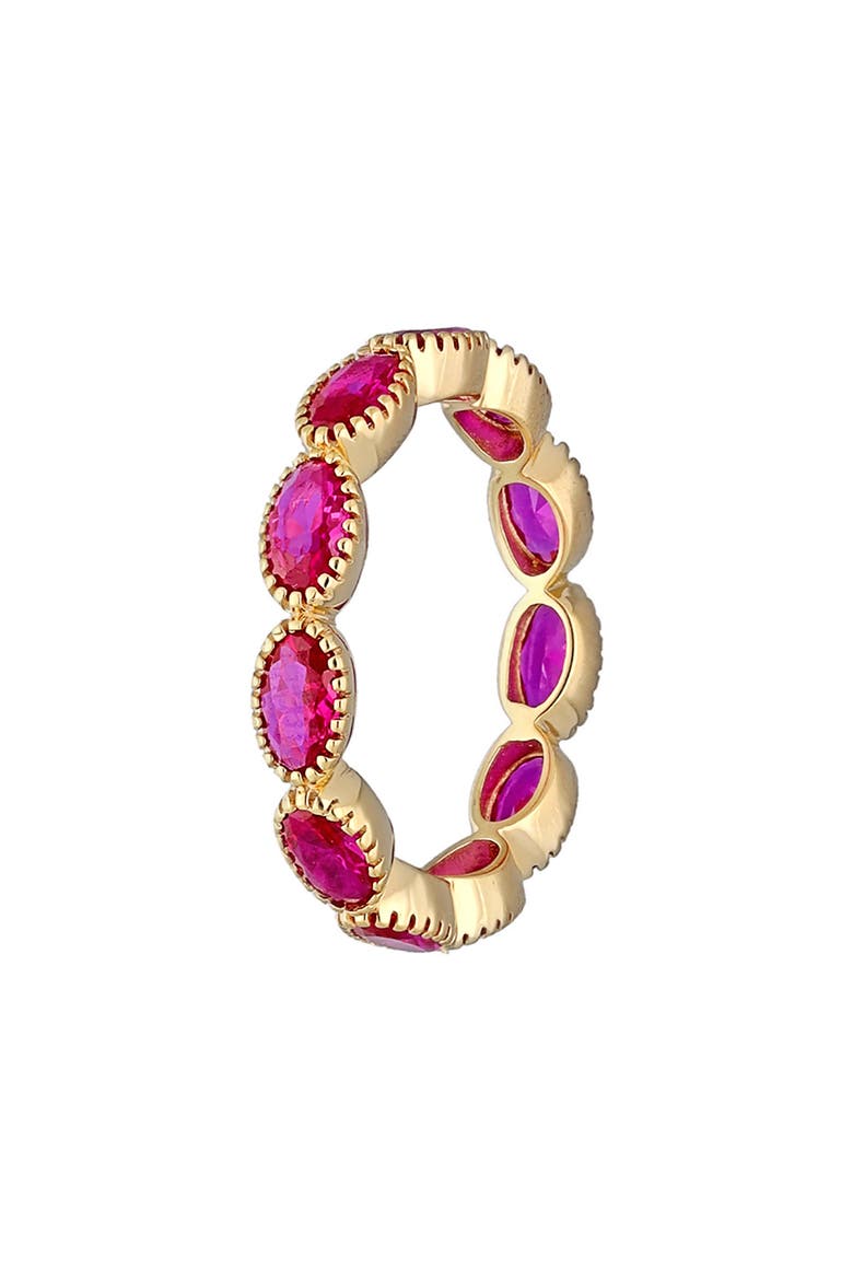 Lab-Grown Ruby Eternity Ring, Alternate, color, PINK
