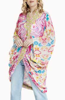 SAACHI Mix Print Ruana