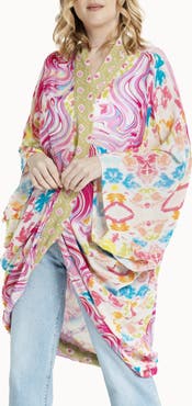 SAACHI Mix Print Ruana